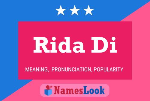 Rida Di Name Poster