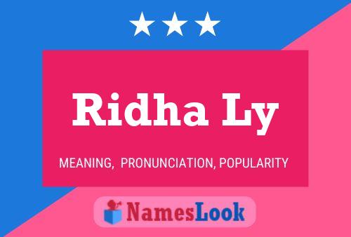 Ridha Ly Name Poster