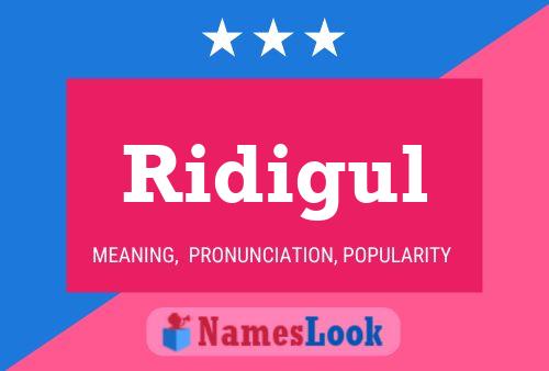 Ridigul Name Poster