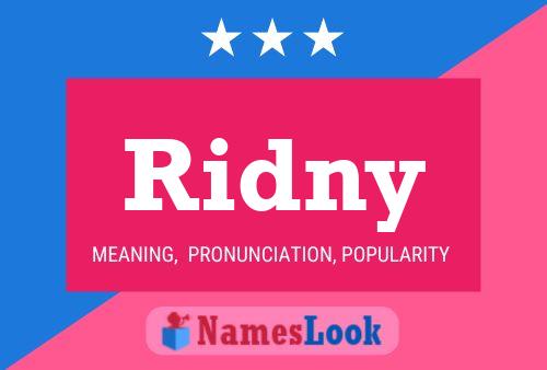 Ridny Name Poster