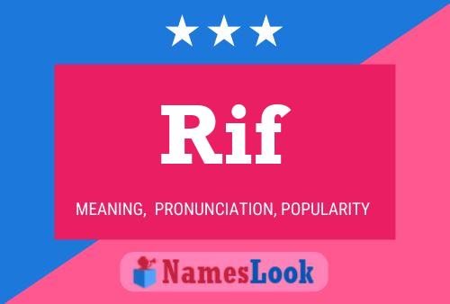 Rif Name Poster