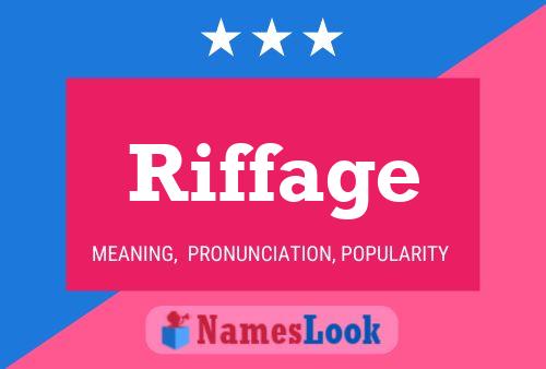 Riffage Name Poster