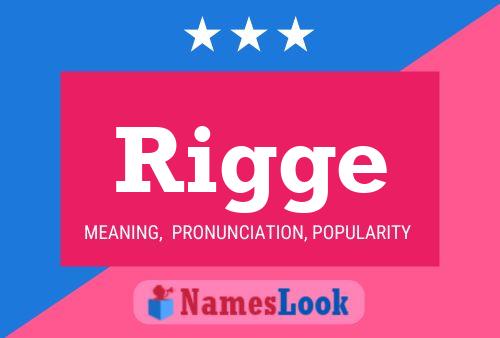 Rigge Name Poster