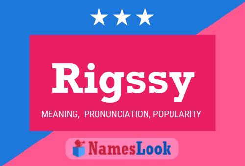 Rigssy Name Poster