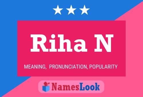 Riha N Name Poster