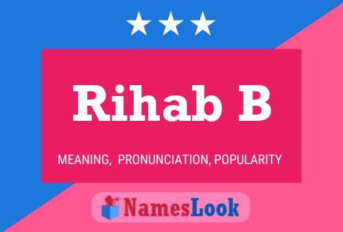 Rihab B Name Poster