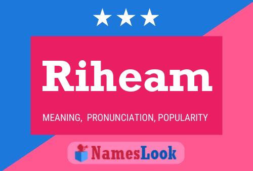 Riheam Name Poster