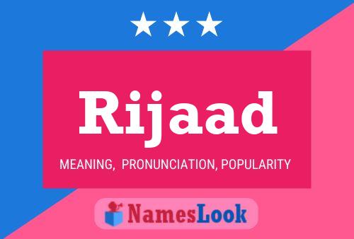 Rijaad Name Poster