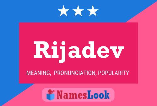 Rijadev Name Poster