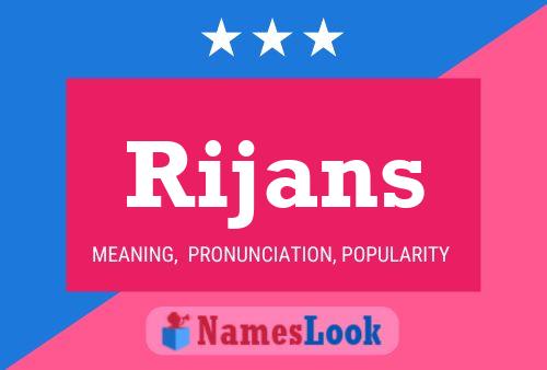 Rijans Name Poster