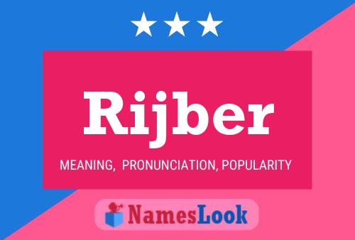 Rijber Name Poster