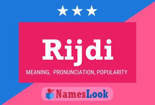 Rijdi Name Poster