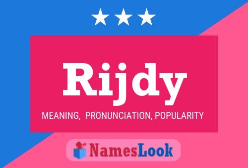 Rijdy Name Poster