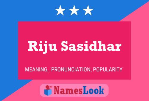 Riju Sasidhar Name Poster