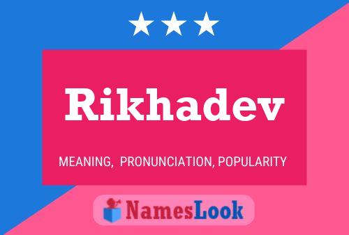 Rikhadev Name Poster