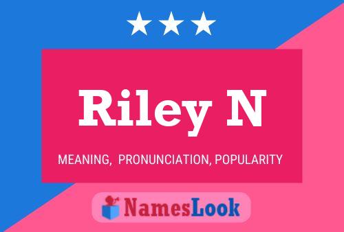 Riley N Name Poster