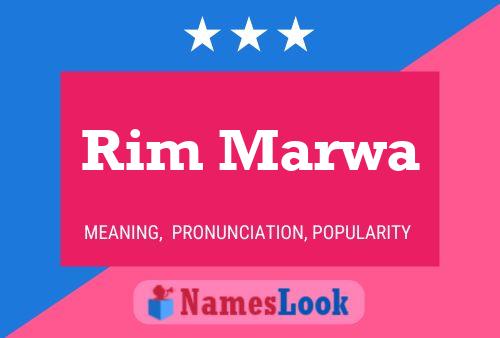 Rim Marwa Name Poster