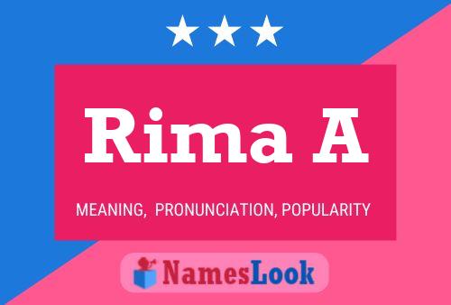 Rima A Name Poster