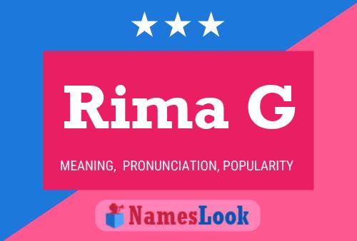 Rima G Name Poster