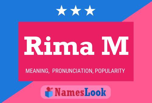 Rima M Name Poster