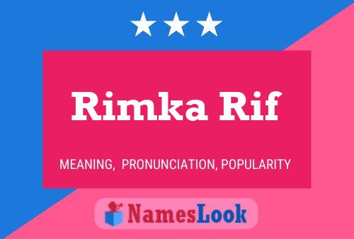 Rimka Rif Name Poster