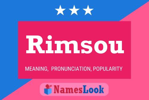 Rimsou Name Poster