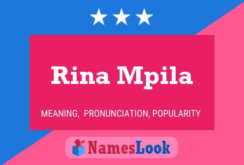 Rina Mpila Name Poster