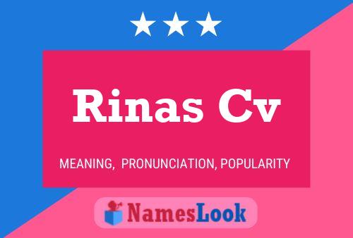 Rinas Cv Name Poster