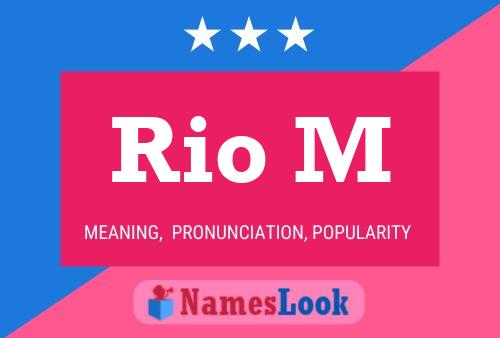 Rio M Name Poster