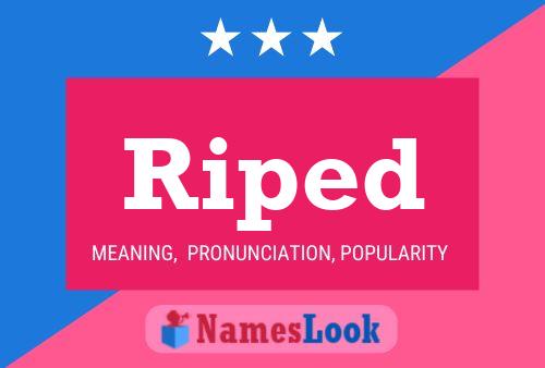 Riped Name Poster