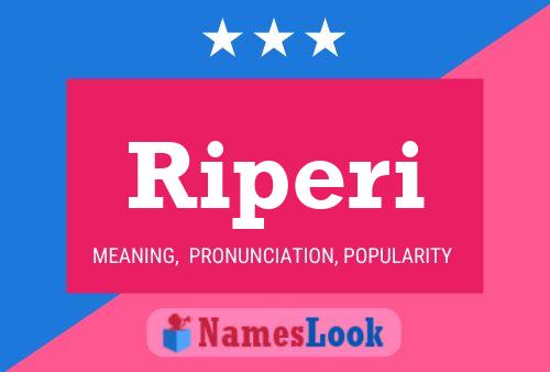 Riperi Name Poster