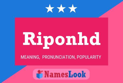 Riponhd Name Poster