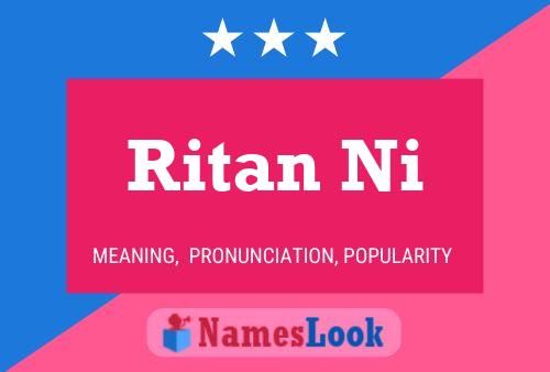 Ritan Ni Name Poster