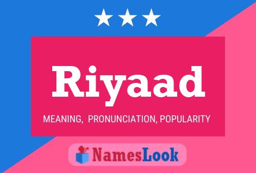 Riyaad Name Poster