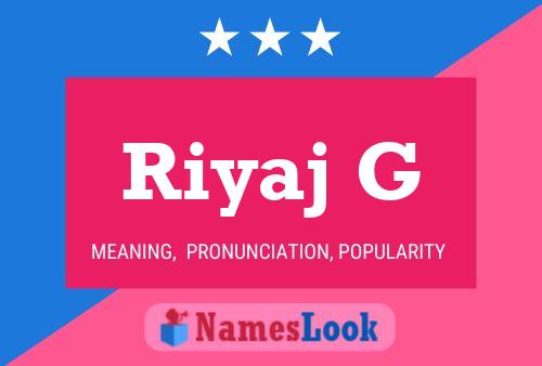 Riyaj G Name Poster