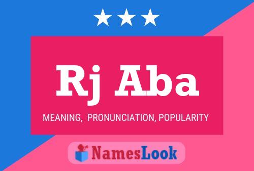 Rj Aba Name Poster