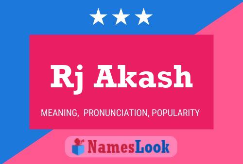 Rj Akash Name Poster