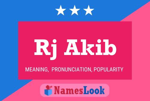 Rj Akib Name Poster