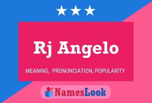 Rj Angelo Name Poster