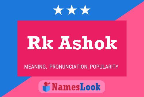 Rk Ashok Name Poster