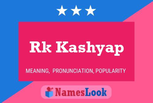 Rk Kashyap Name Poster