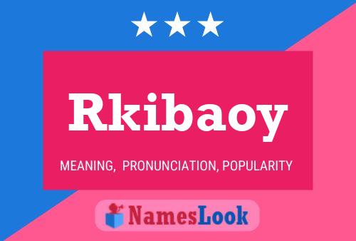 Rkibaoy Name Poster