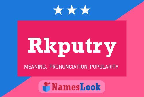 Rkputry Name Poster