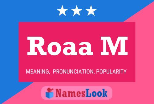 Roaa M Name Poster