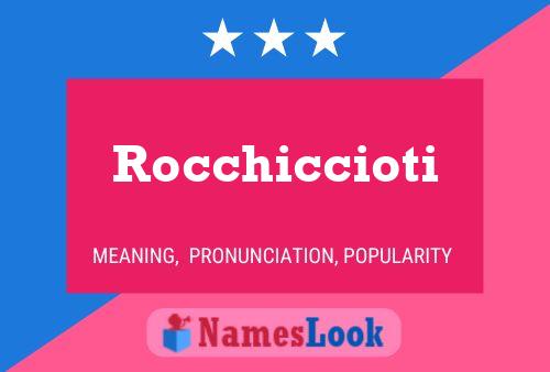 Rocchiccioti Name Poster