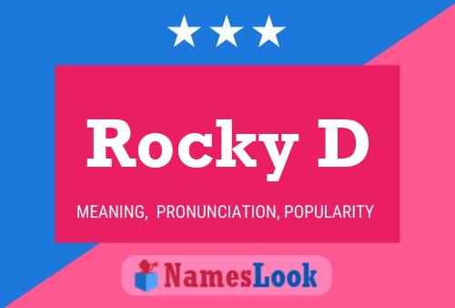 Rocky D Name Poster