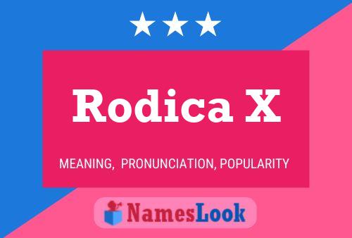 Rodica X Name Poster