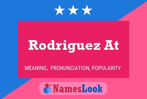 Rodriguez At Name Poster