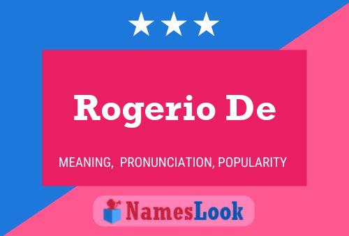 Rogerio De Name Poster