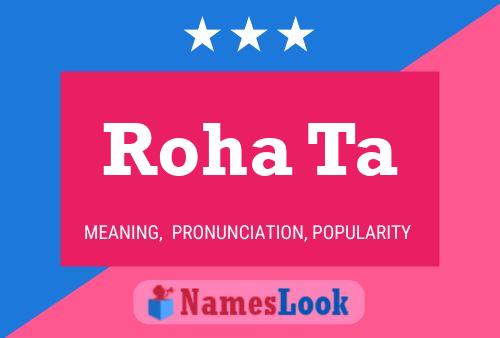 Roha Ta Name Poster